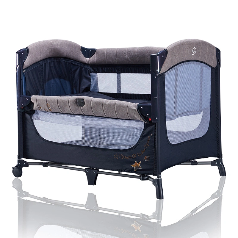 Kid′ S Cribs Co-Sleeper Baby Playpen Adjust Baby Bed Travel Cot Playards